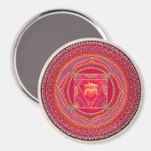 Root Chakra Mandala Magnet (Vorderseite/Rückseite)