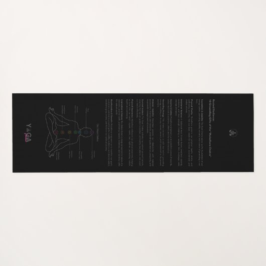 Root Chakra - Muladhara Mandala Grounding Essence Yogamatte (Rückseite (Horizontal))