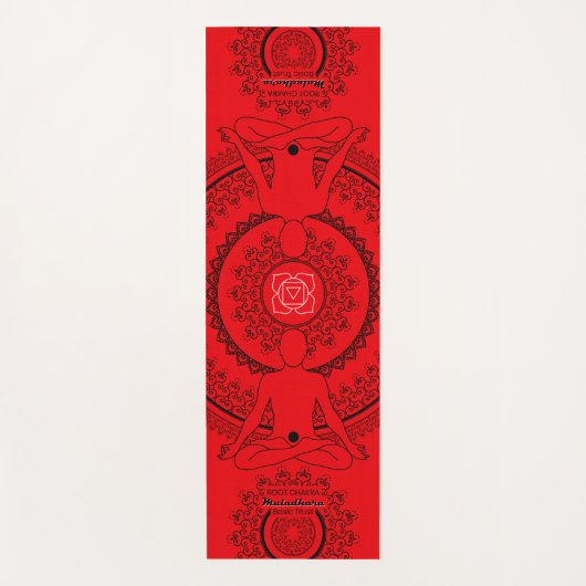 Root Chakra - Muladhara Mandala Grounding Essence Yogamatte (Vorderseite)