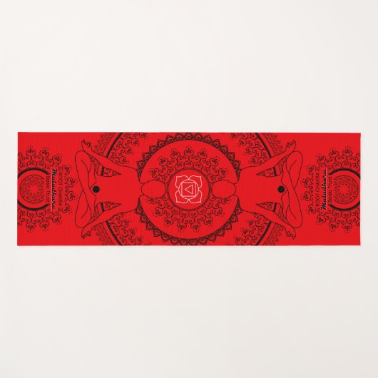 Root Chakra - Muladhara Mandala Grounding Essence Yogamatte (Vorderseite (Horizontal))