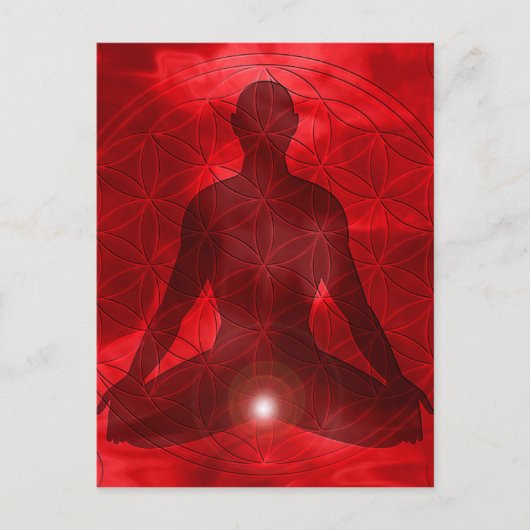 Root Chakra Muladhara Postkarte (Vorderseite)