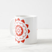 Root Chakra Muladhara Red Mandala Tasse (Vorderseite Links)