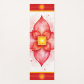 Root Chakra | Red Lotus for Grounding Yoga Mat Yogamatte (Vorderseite)