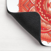 Root Chakra Red Mandala Mouse Pad Mousepad (Ecke)