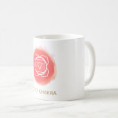 Root Chakra Symbol Intention Aquarell Kaffeetasse (VorderseiteRechts)