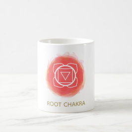 Root Chakra Symbol Intention Aquarell Kaffeetasse
