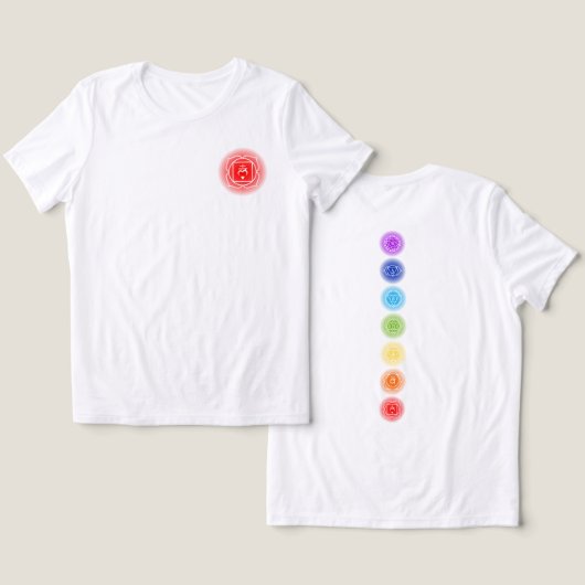Root Chakra Symbol | Muladhara Tri-Blend Shirt (Design Vorderseite & Rückseite)