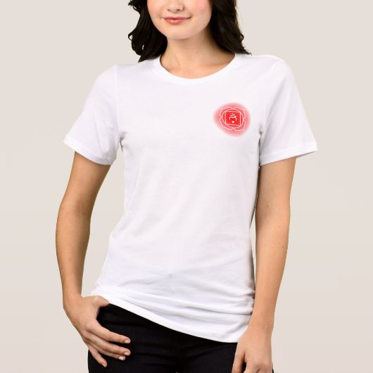 Root Chakra Symbol | Muladhara Tri-Blend Shirt (Vorderseite)
