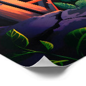 Root Circuit - Solarpunk Growth Art Poster (Ecke)