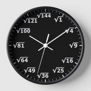 Root Clock auf dem Schwarzen Platz - Mathematik-Uh Uhr