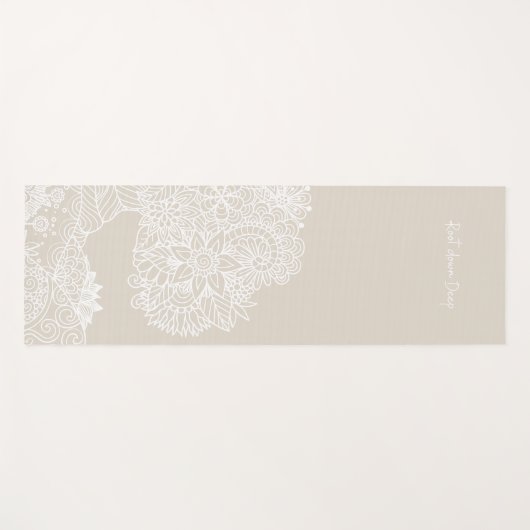 Root Down Deep Tree of Life Mandala Design - Sand Yogamatte (Vorderseite (Horizontal))