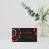 Root Ground Chakra Red Mandala Yoga Studio Visitenkarte (Stehend Vorderseite)