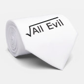 Root of All Evil - Math Humor / Math Geek Krawatte (Gerollt)
