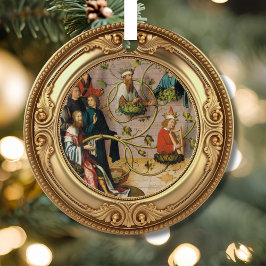 Root of Jesse Tree Advent Ornament Aus Metall
