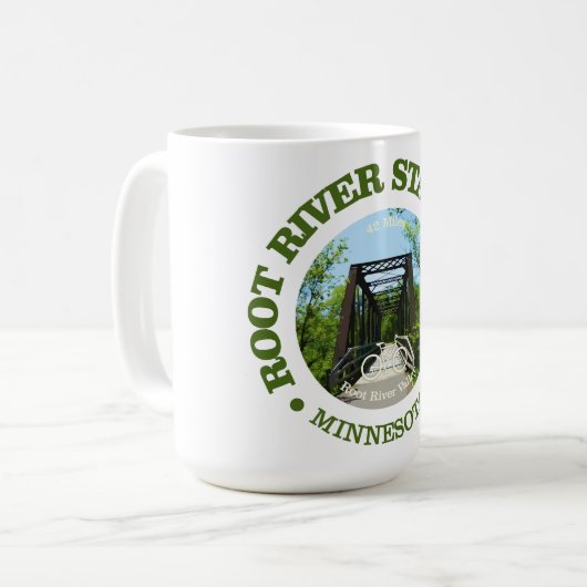 Root River Staat Trail (Fahrrad c) Kaffeetasse (Vorderseite Links)