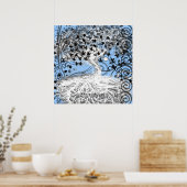 Root Run Deep Poster of Original Art of Tree (Küche)