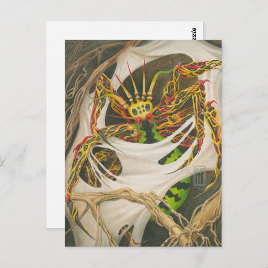 Root Spider Postkarte (Vorne/Hinten)