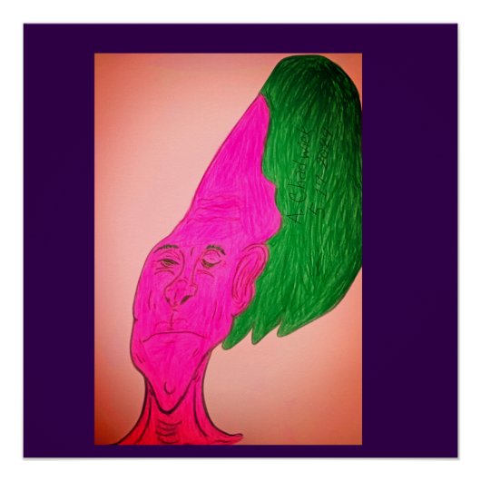 Root Vegetable Character Art Glossy Poster (Vorderseite)