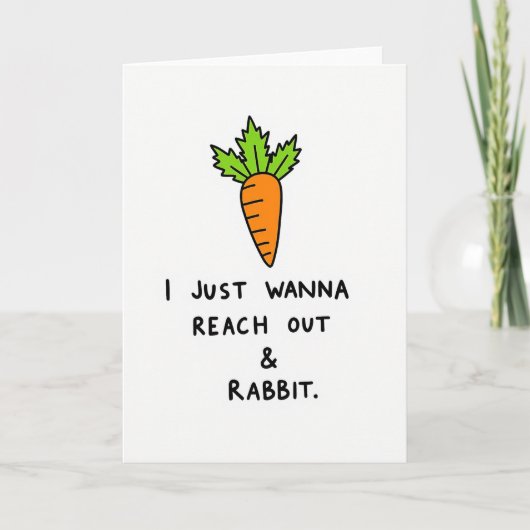 Root Vegetable Funny Friend Card Karte (Vorderseite)
