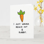 Root Vegetable Funny Friend Card Karte (Gelbe Blume)