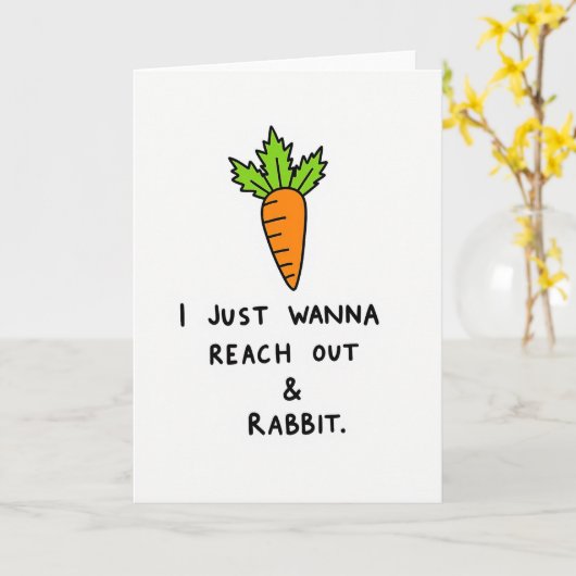 Root Vegetable Funny Friend Card Karte (Gelbe Blume)