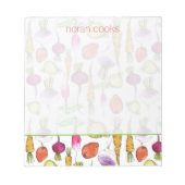 Root Vegetables Beeren Carrots Turnip Art Notizblock (Vorderseite)