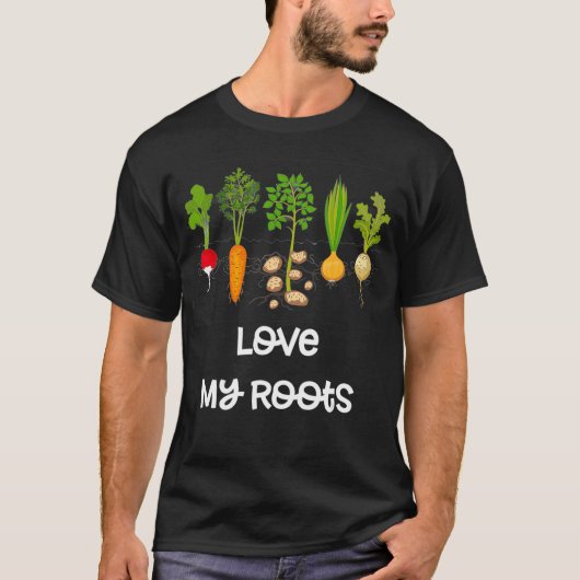 Root Vegetables Gartengarten Niedlich Gartengesche T-Shirt (Vorderseite)