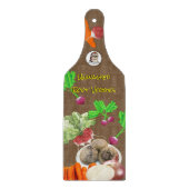Root Veggies Glass Cutting Board Schneidebrett (Vorderseite)