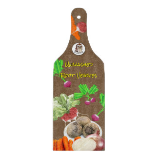 Root Veggies Glass Cutting Board Schneidebrett