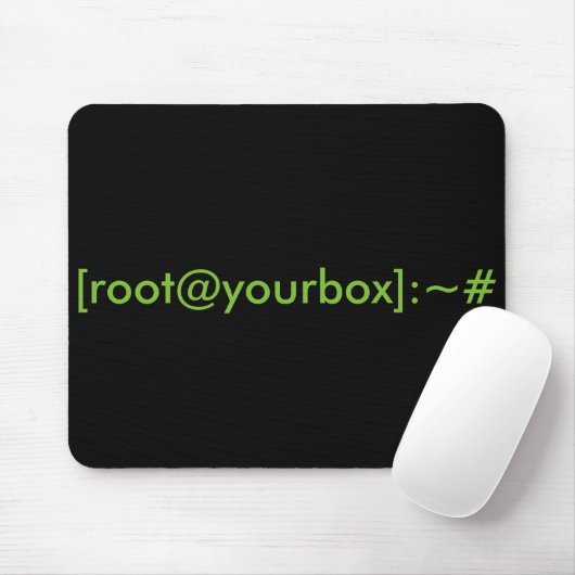 [root@yourbox]: ~# Mausunterlage Mousepad (Mit Mouse)