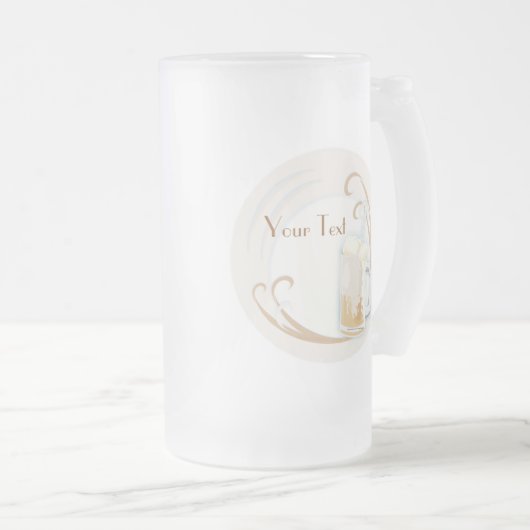 Rootbeer Floss-Tasse Mattglas Bierglas (VorderseiteRechts)