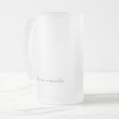 Rootbeer Floss-Tasse Mattglas Bierglas (Vorderseite Links)