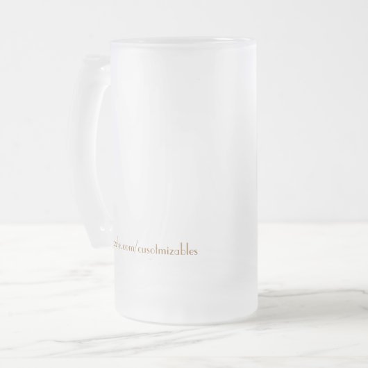 Rootbeer Floss-Tasse Mattglas Bierglas (Vorderseite Links)