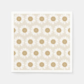 Rooted & Blooming – Beige Chamomile Serviette (Vorderseite)