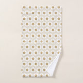 Rooted & Blooming – Beige Kamille Badhandtuch Set (Handtuch)
