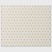 Rooted & Blooming – Beige Kamille Geschenkpapier (Flach)
