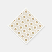 Rooted & Blooming – Beige Kamille Serviette (Ecke)