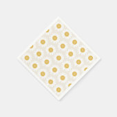 Rooted & Blooming – Soft Cream & Yellow Chamomile Serviette (Ecke)