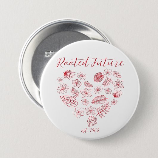 Rooted Future est 1965 Button (Vorne & Hinten)