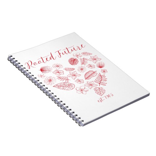 Rooted Future est. 1965 Spiral Photo Notebook Notizblock (Rechte Seite)