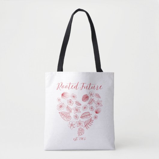 Rooted Future est. 1965 Tote Bag Tasche (Vorderseite)