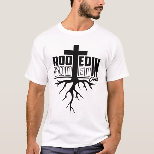 Rooted gebucht in Christ T-Shirt (Vorderseite)
