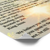 Rooted - Gedicht des Gebets Poster (Ecke)