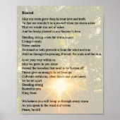 Rooted - Gedicht des Gebets Poster (Vorne)