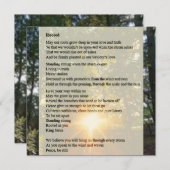 Rooted - Gedichtkarte des Gebets (Vorne/Hinten)