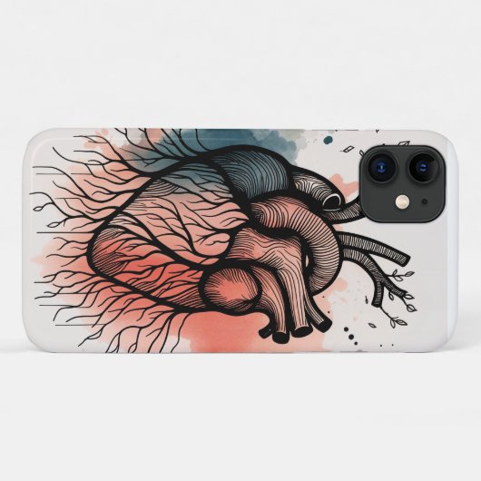 Rooted Heart Art - Seelenliche Linie Case-Mate iPhone Hülle (Rückseite (Horizontal))