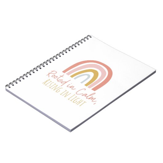 Rooted in Calm, Aufstieg in Light Journal Notebook Notizblock (Linke Seite)
