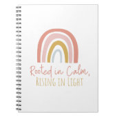 Rooted in Calm, Aufstieg in Light Journal Notebook Notizblock (Vorderseite)