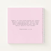 Rooted in Christ Blush Pink Sermon Bemerkungen Notizblock (Rückseite)