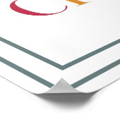 Rooted In Christ Bold Modern Foundation Poster (Ecke)